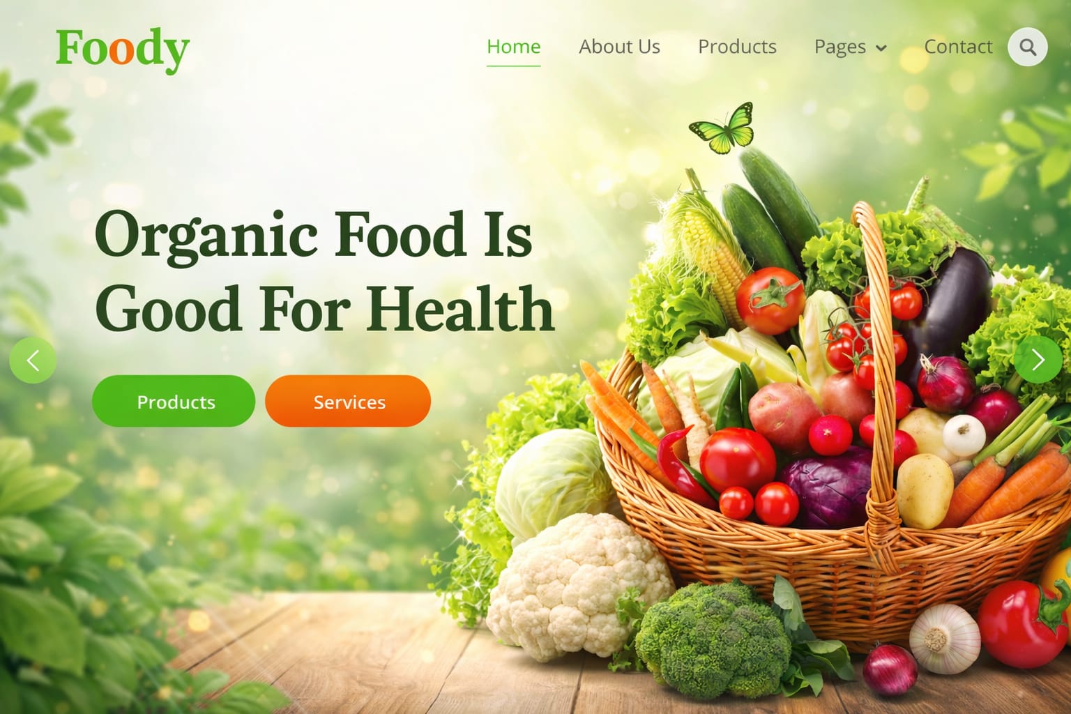 Organic Food Website